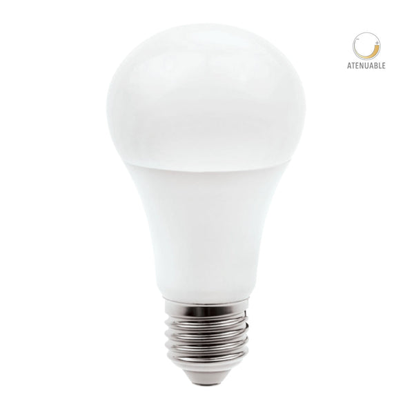 Foco LED A19, 10 W, Luz Blanca Neutra, Base E27, Atenuable