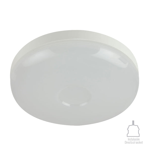Foco Circular LED, 12 W, Luz de Día, Base E27