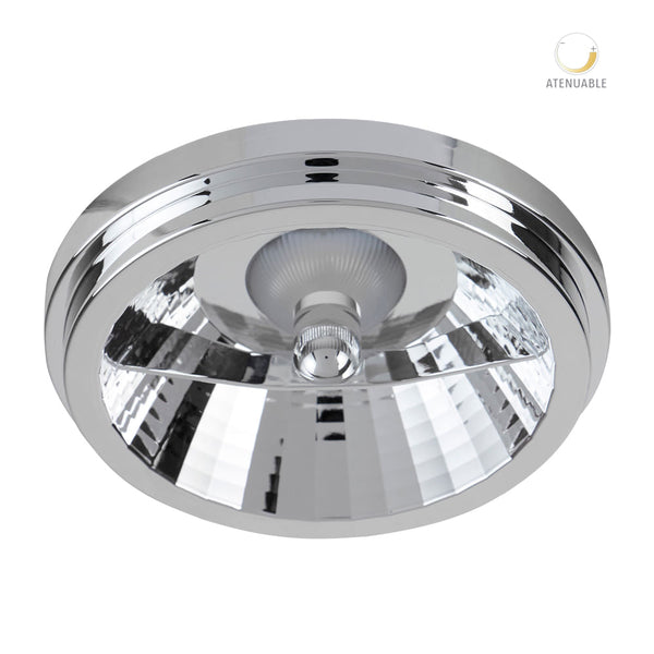 Foco LED tipo AR111, atenuable, 15 W, Luz suave cálida, Base G53