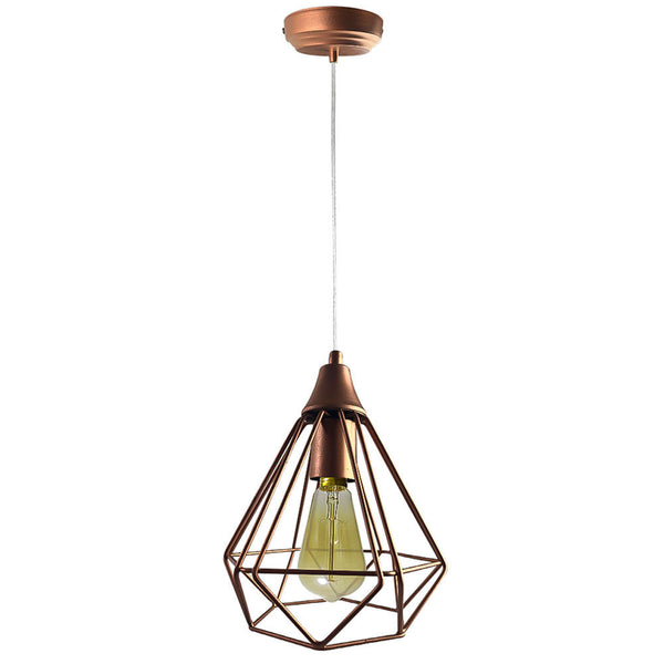 Lámpara colgante vintage Cobre