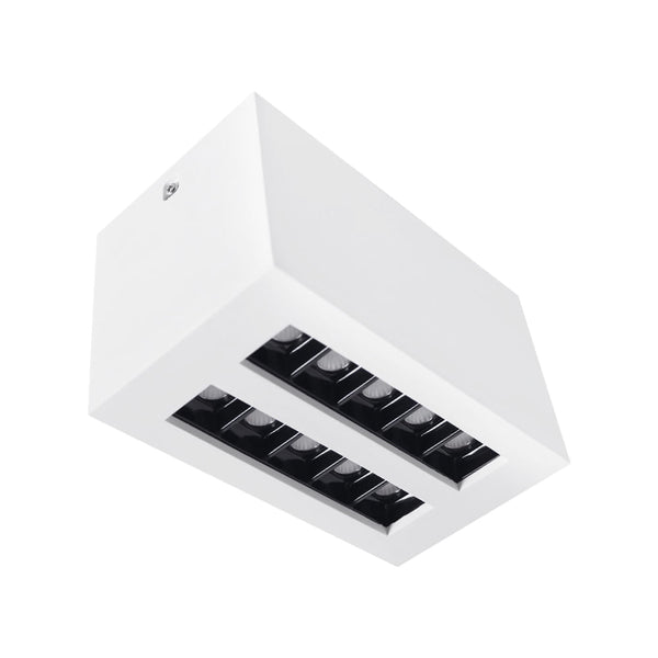 Spot LED de interior, 16 W, Luz suave cálida, Dirigible, Sobreponer