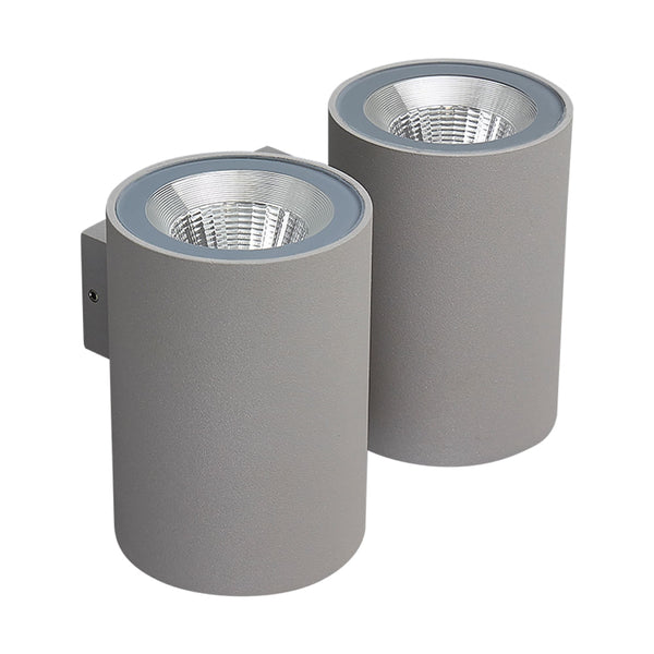 Lámpara de Pared Arbotante LED Exterior, 24 W, Luz Suave Cálida, IP44, 4 Fuentes de Luz, LED integrado