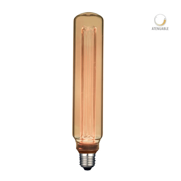Foco LED T60 Vintage, 3.5 W, Luz Suave Cálida, Base E27, Atenuable