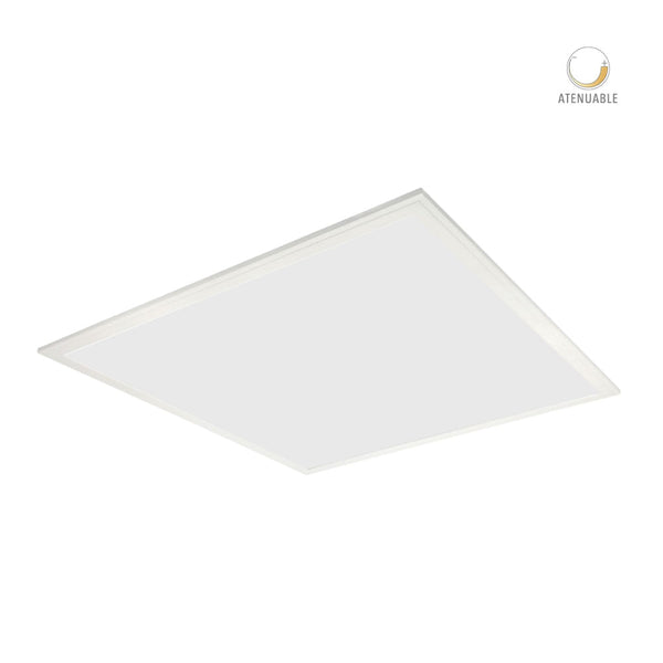 Panel LED 2x2 Suspendido/Empotrado, 40 W, Luz Blanca Neutra, Atenuable, LED integrado