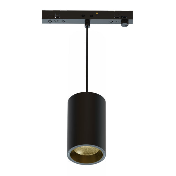 Lámpara Colgante de Riel MAGNET SUSPEND CIL Negra