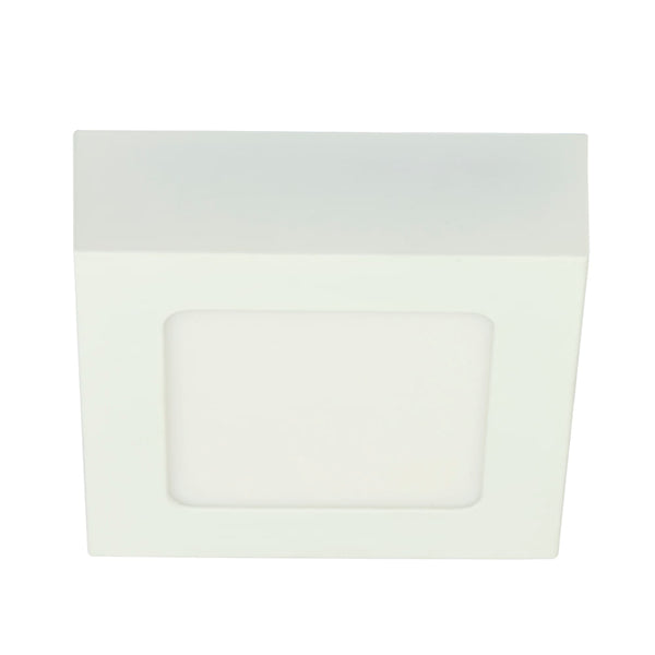 Lámpara Plafón LED de Sobreponer, 6 W, Luz de Día, Interiores, No atenuable, LED integrado