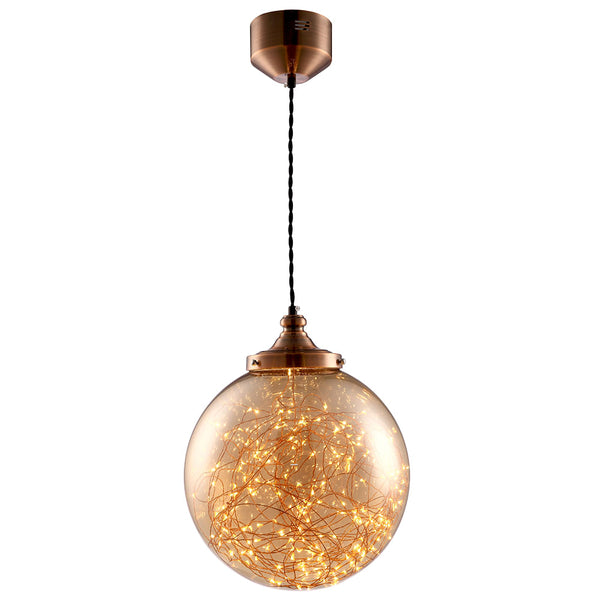 Lámpara Colgante Mil Luces PRISMATIC 084 Ambar 28W