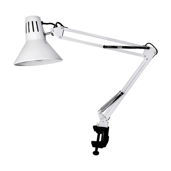 Lampara de escritorio con brazo flexible BLANCO