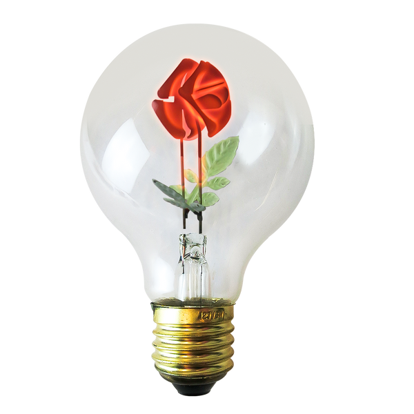 Bombilla vintage Art Decor ROSE