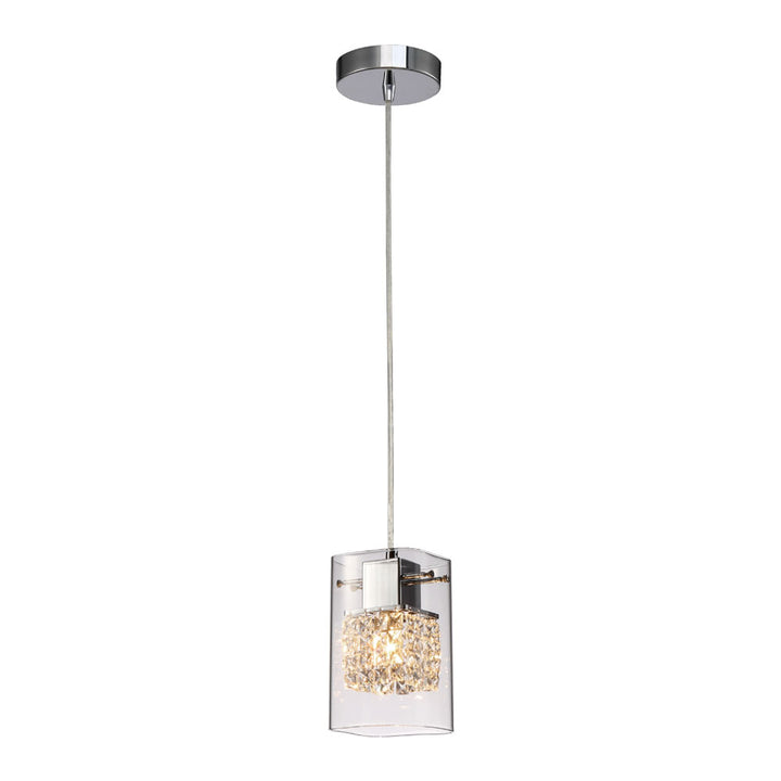 Lampara de techo led con pantalla de vidrio transparente 