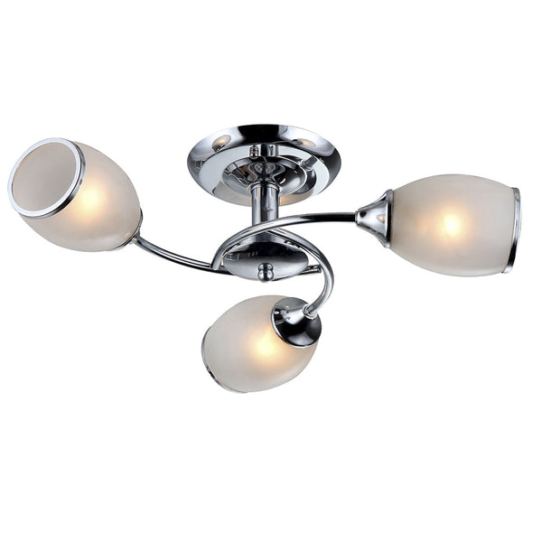 Semiplafón Mil Luces KABAH 003 Cromo