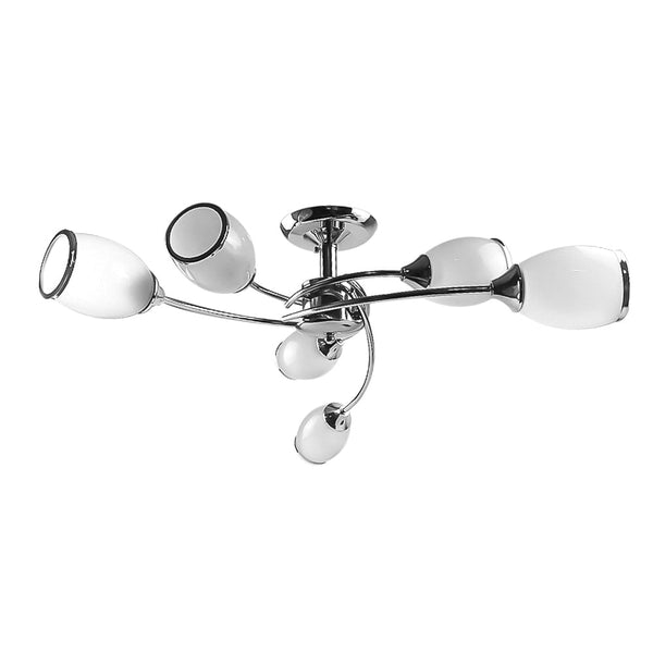 Semiplafón Mil Luces KABAH 006 Cromo