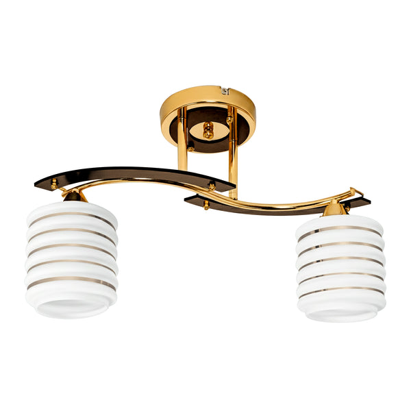 Lámpara de Semiplafón AGABIA 002 DORADO