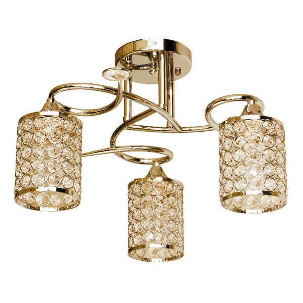 Semiplafón Mil Luces KALISH 003 Dorado